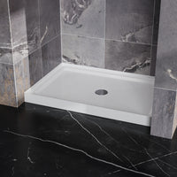 Goodyo® 32"X48" Shower Base Shower Pan White with Drain