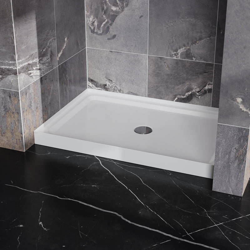 Goodyo® 32"X48" Shower Base Shower Pan White with Drain