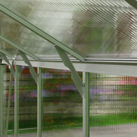 7.87x11.88 FT Large Greenhouse for Outdoors, Polycarbonate Walk-in Greenhouse with Roof Vent for Garden, Backyards, Silver