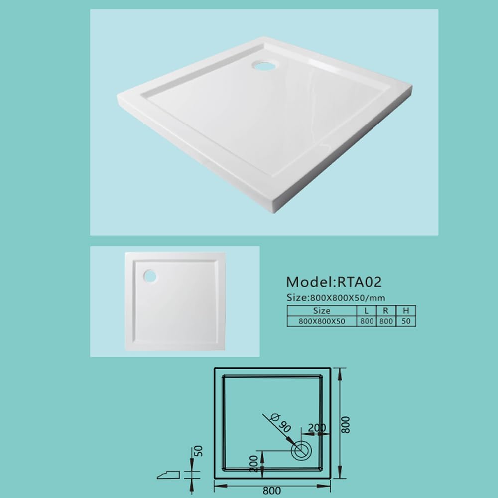 Goodyo® 32"x32" Corner Shower Base Pan White with Drain