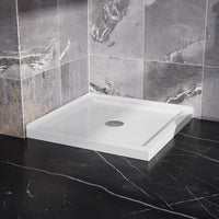 Goodyo® 36"X36" Shower Base with Double Threshold White