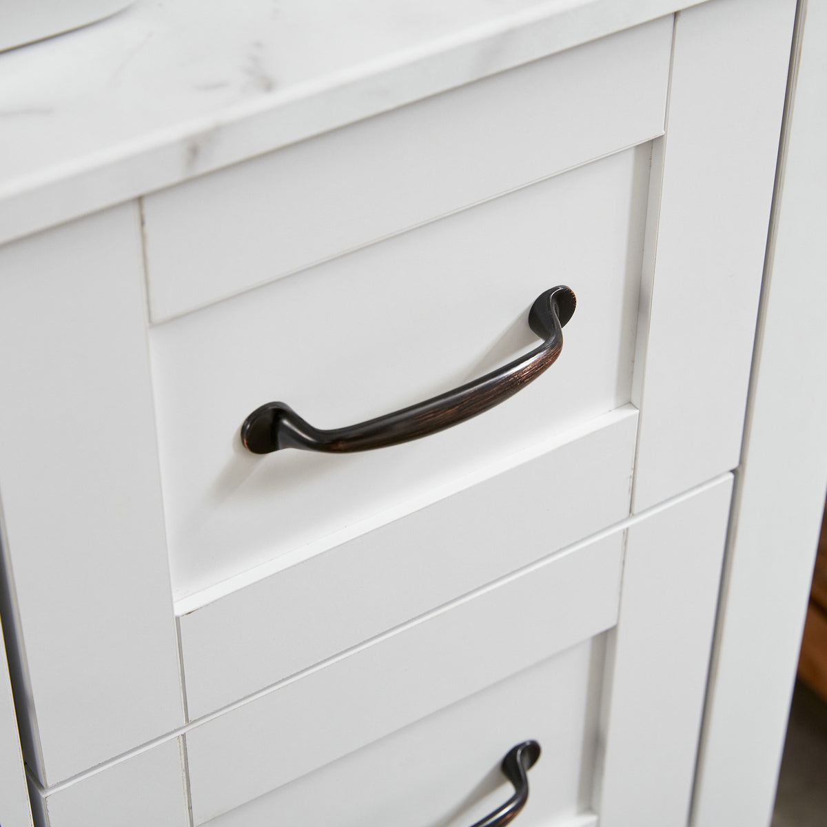 Goodyo® 30" Bathroom Vanity and Sink Combo, Modern White Cabinet Vanity with Mirror