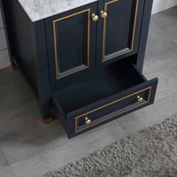 Goodyo® 24“  Wood Bathroom Vanity w/ Marble Top & Mirror Only