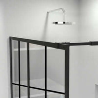 Goodyo® 34x72" Black Silk-Print Shower Door Walk-in