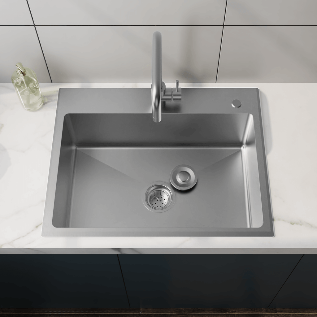 ワンドロップ　onedrop クンタッシ5000qv stainless_steel_utility_sink.