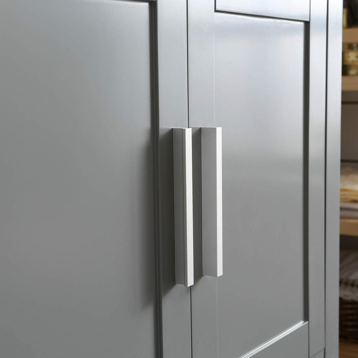 Goodyo® 30" Gray Bathroom Vanity w/ Glass Top, Vessel Sink & Mirror