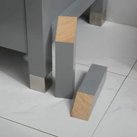 Goodyo® 36" Gray Bathroom Vanity w/ Marble Top