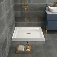 Goodyo® 36"x36" White Shower Base w/ Center Drain