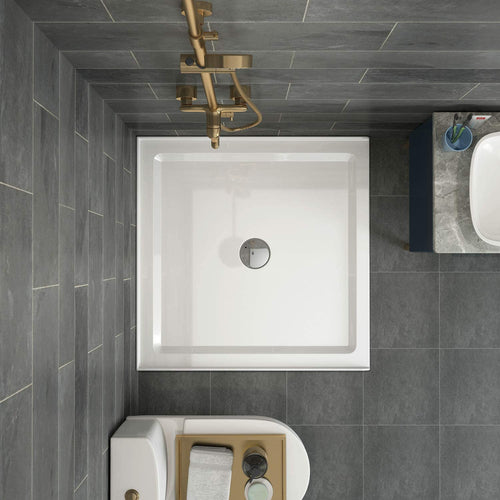 Goodyo® 36"x36" White Shower Base w/ Center Drain