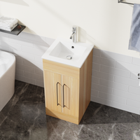 16” Small Bathroom Vanity with Single Sink Combo