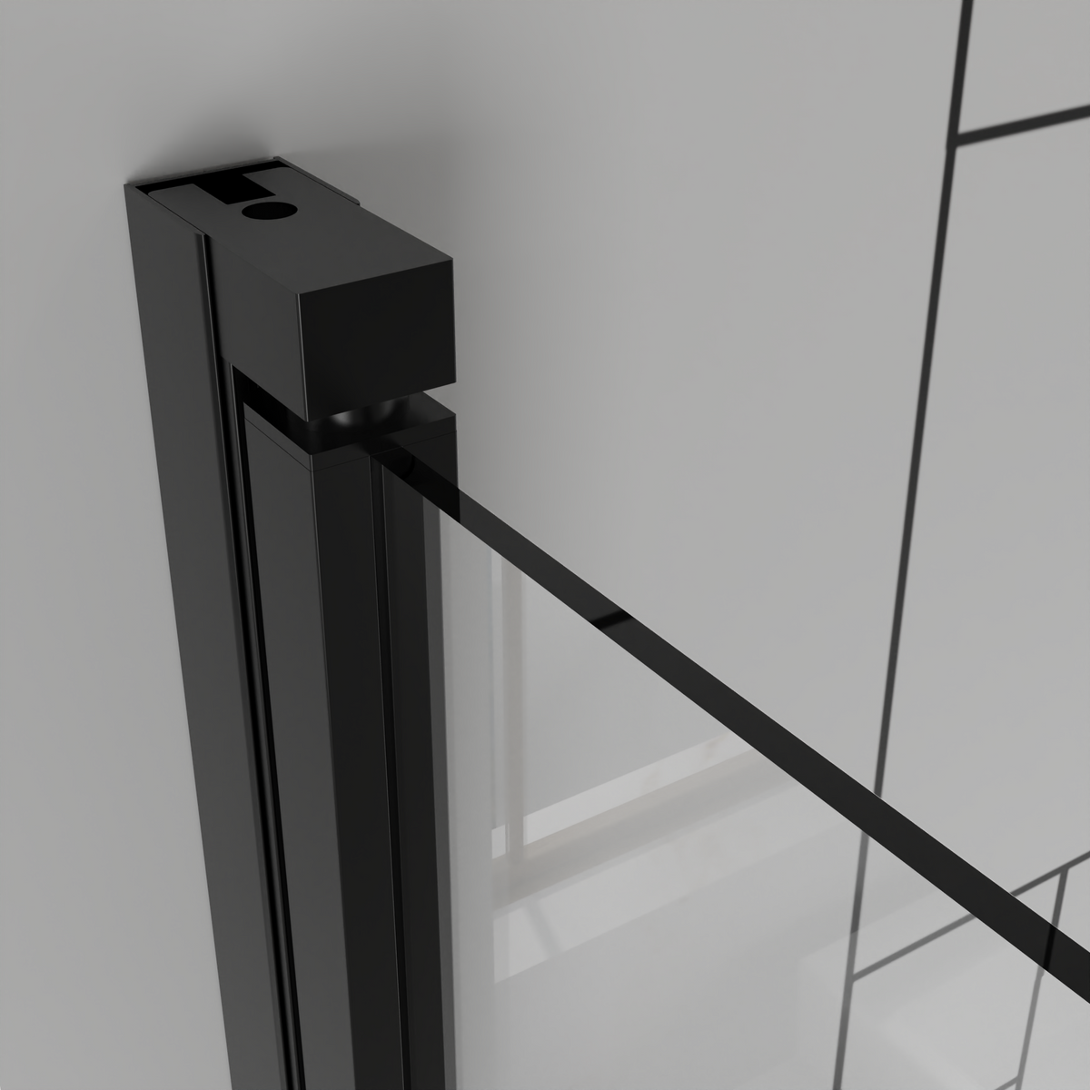 Goodyo 32" x 72" Frameless Bi-Fold Shower Door, Folding Pivot Glass Shower Door with Matte Black Hardware, 1/4" Clear Tempered Glass, Reversible Installation