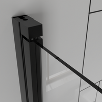 Goodyo 32" x 72" Frameless Bi-Fold Shower Door, Folding Pivot Glass Shower Door with Matte Black Hardware, 1/4" Clear Tempered Glass, Reversible Installation