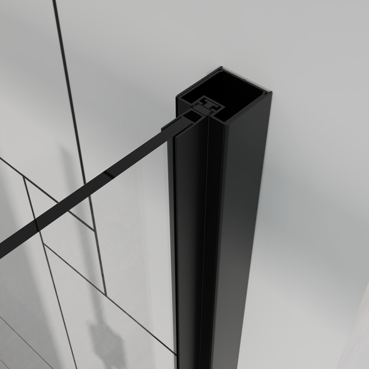 Goodyo 32" x 72" Frameless Bi-Fold Shower Door, Folding Pivot Glass Shower Door with Matte Black Hardware, 1/4" Clear Tempered Glass, Reversible Installation