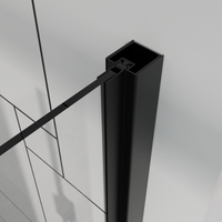 Goodyo 32" x 72" Frameless Bi-Fold Shower Door, Folding Pivot Glass Shower Door with Matte Black Hardware, 1/4" Clear Tempered Glass, Reversible Installation