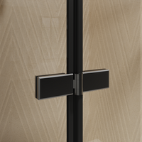Goodyo 30" x 72" Framed Bi-Fold Shower Door, Space-Saving Folding Pivot Shower Door with 1/4" Tempered Glass & Matte Black Aluminum Frame