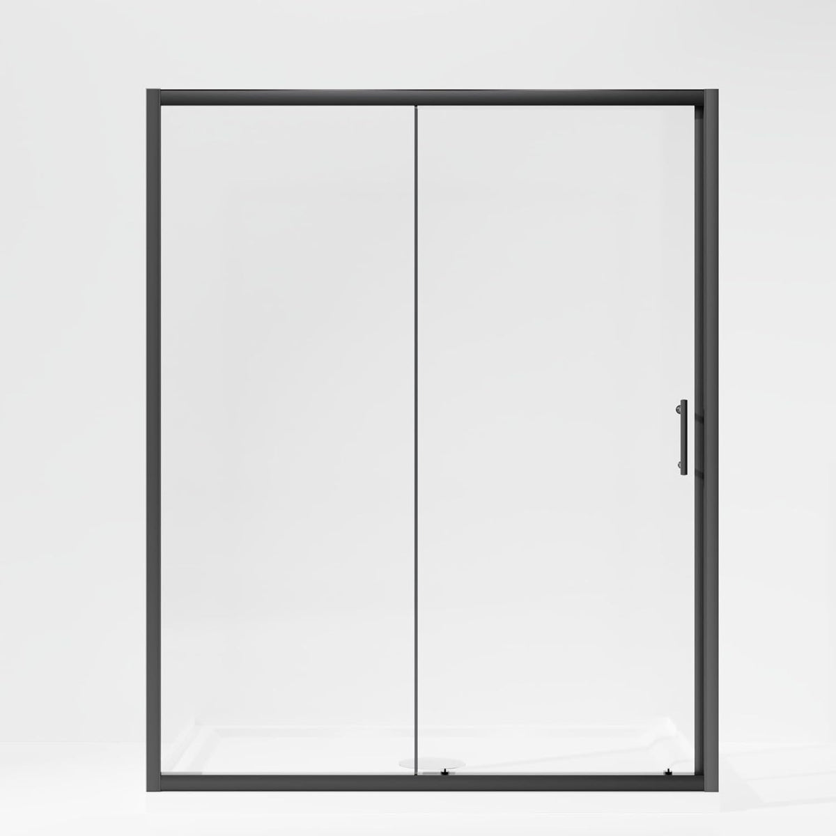 Goodyo® 60"x72" Sliding Shower Door with Stainless Steel Handle, Black