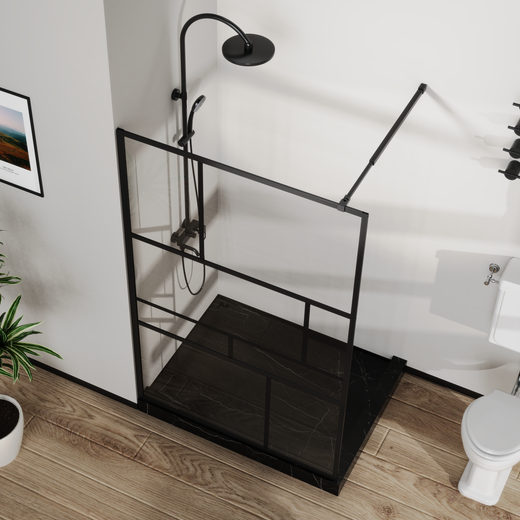 Black Shower Screen Door