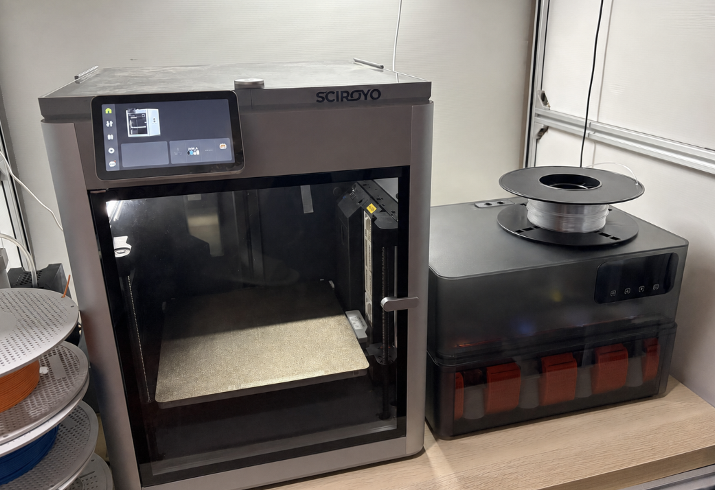 Sciroyo 3D Printer and AMS Combo, Auto Bed Precision and High Speed Printing