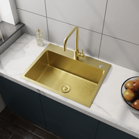 24" Gold Stainless Steel Sink